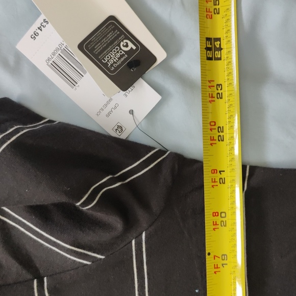 97. Rip Curl Plain Stripe Polo | Color: Washed Black - Picture 3 of 6